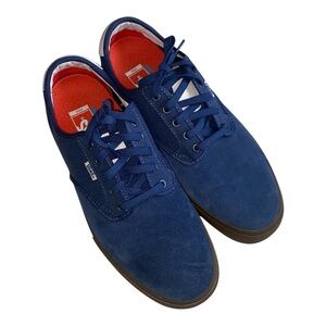 Vans Men's Navy Blue Suede Lace-Up Oxfords